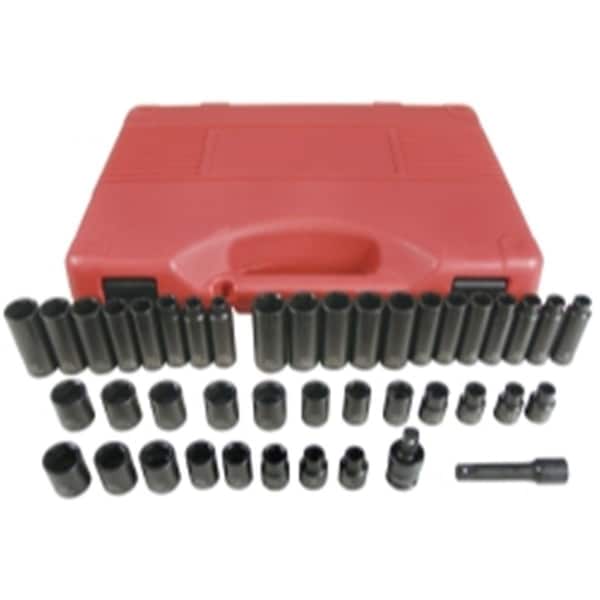 Keen 0.37 in. Drive 6 Point SAE & Metric Impact Socket Set KE3008066 - main